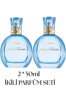 Faberlic AVİATRİCE KADIN EDP 50 ML İKİLİ PARFÜM SETİ -KALICI GURME İMZA KOKU