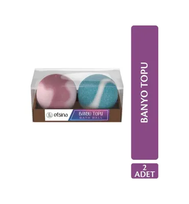 Efsina Köpük Yapıcı Banyo Topu 2'li Set Bath Ball 115 G x 2