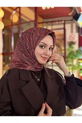 moiré Soft Eşarp Pamuklu Kumaş Kaymayan Yapısıyla Rahat Kullanım