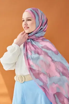 Silk Home Lorena - Riva Şal Tencel Cloud Pembe - 510008 - 05