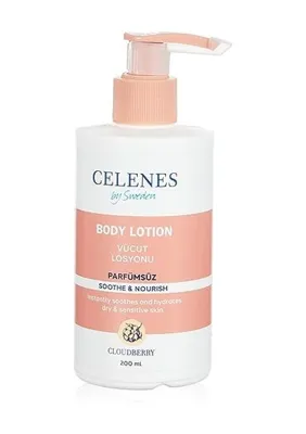 3g Celenes Cloudberry Vücut Losyonu Kuru/hassas Ciltler Parfümsüz 200 Ml