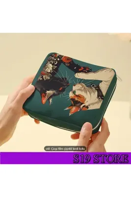 shop S19-KADINLAR İÇİN CAT MENSTRUAL PAD SAKLAMA ÇANTASI YEŞİL