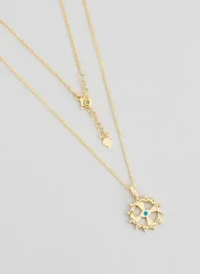 So Chic Gizli Geçit 18 Ayar Sarı Altın Kaplama 45 Cm Gümüş Minimal Kolye