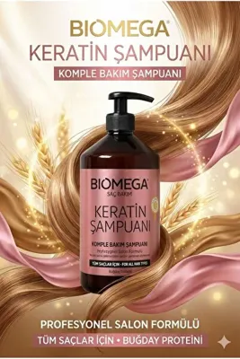 BIOMEGA KERATİN ŞAMPUAN 1000 ML.