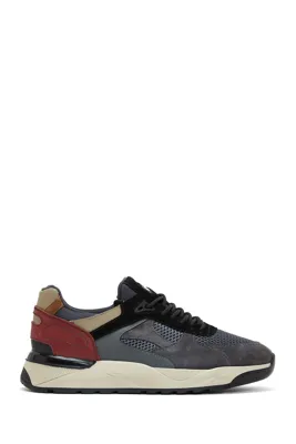 Derimod Erkek Antrasit Süet Deri Detaylı Sneaker