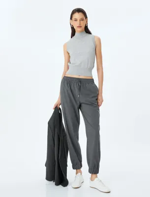 Koton Beli Bağlamalı Cepli Jogger Pantolon