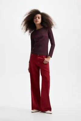 LEFTIES Düşük bel wide leg jean
