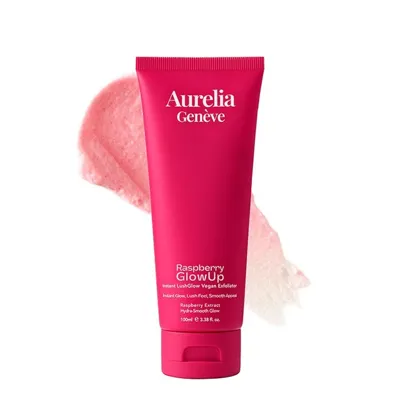 Aurelia Genève Aurelia Geneve Raspberry Glowup Instant Lushglow Vegan Exfoliator 100ml