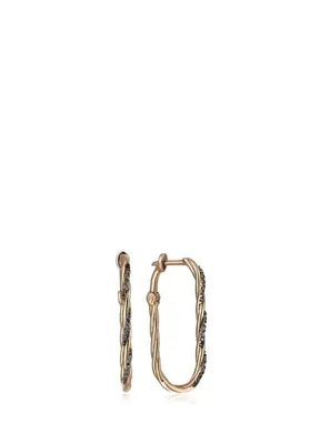 Reis Kuyumculuk Burgu Line Brw 14 Ayar Rose Gold Kadın Pırlanta Küpe