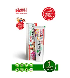 Organicadent Doğal Çocuk Diş Macunu 50 Ml - GİMDES Sertifikalı ve Florürsüz