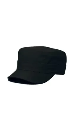 Genel Markalar Siyah Castro Askeri Model Cap Şapka