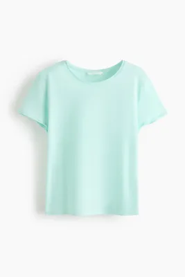 H&M Kıvrık Kenarlı Tişört