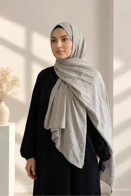 Sima DÜZ RENK PAMUKLU SOFT ŞAL TAŞ RENGİ