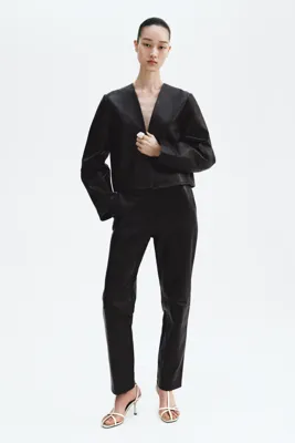 H&M Deri Pantolon