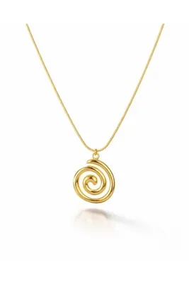 Portakal Esintisi Lunor Spiral Çelik Kolye