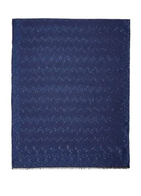 Missoni Lacivert Desenli Kadın Şal