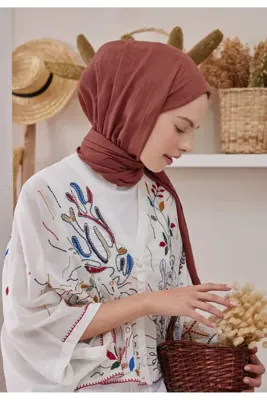 Fresh Scarfs Bambu Şal Bakır