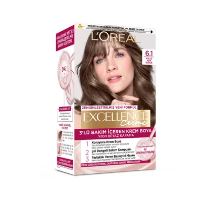 L'Oréal Paris Excellence Creme Saç Boyası Küllü Açık Kahve 6.1