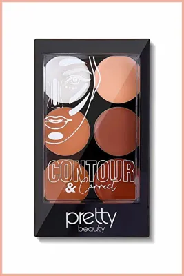 Pretty Beauty Pro Contour&Corrector Highlight - Professional Makeup Aydınlatıcı & Kontür Paleti