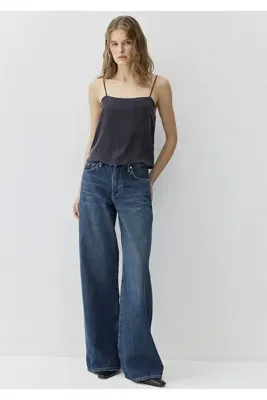 Mavi Joy Edition Tencel TM Lyocell Karışımlı Koyu Jean Normal Bel/Geniş Paça 1010960-91273