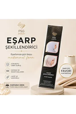 Fsg Takı Eşarp Sabitleyici Dik Tutucu Şekillendirici 24-5 Modern Bağlamar İçin Eşarp Şekillendirici