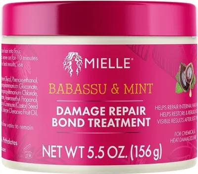 MIELLE Mielle Babassu & Mint Onarıcı Ve Bağ Güçlendirici Saç Maskesi 156gr