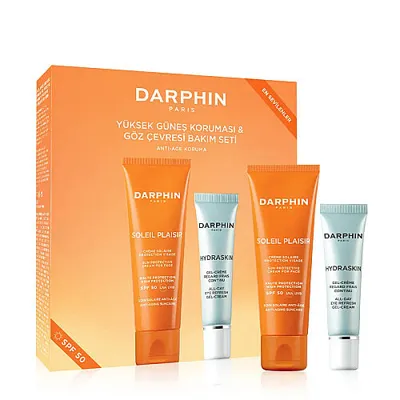 Darphin Soleil Plaisir Anti Aging Spf 50 50 Ml. Güneş Kremi ve Hydraskin All-Day Eye Refresh Krem 15 Ml.