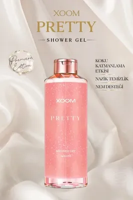 XOOM Pretty Girl Kadın Duş Jeli 400 ML – Cildi Nemlendiren , Kalıcı Koku
