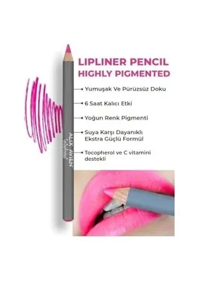 Prime Uzun Süre Kalıcı Dağılma Yapmayan Nemlendirici Dudak Kalemi - Lipliner Pencil 13 Fuchsia (4 Paketi)