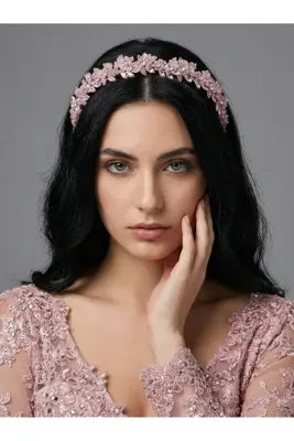 Magic Tiara Kristal Taşlı Saç Bandı – El Yapımı Işıltılı Özel Gün Aksesuarı