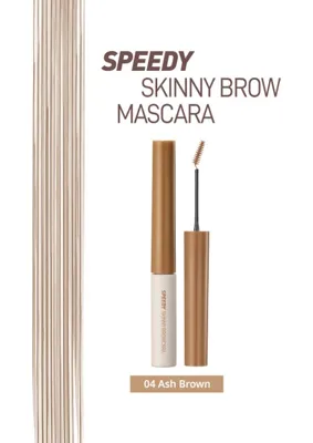 Peripera Renklendirici ve Sabitleyici Kaş Maskarası PERIPERA Speedy Skinny Brow Mascara 04 Ash Brown