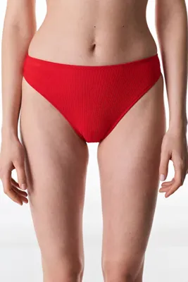 Penti Kırmızı Astrid Dokulu Yüksek Bel Bikini Altı