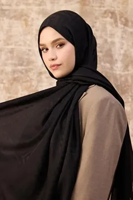 İpekhan Fendi Desen Pamuk Jakar Şal Siyah 8009-10