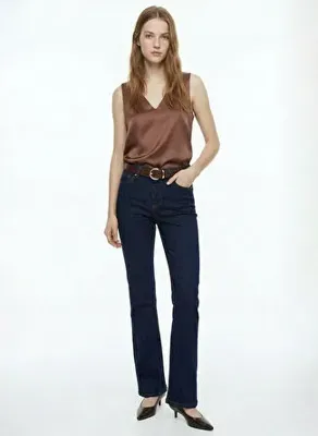 Fabrika Kahverengi Kadın Regular Fit Bluz F6SL-BLZ0196