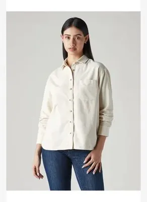 Levi's Kadın Rahat Kesimli Krem Kadife Gömlek 006C1-0021