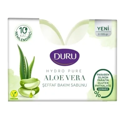 Duru Hydro Pure Aloe Vera Sabunu 2'li 135 gr