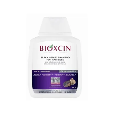 Bioxcin Saç Dökülmesine Karşı Siyah Sarımsak Şampuanı 300 ML