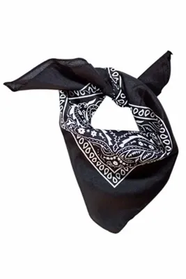 New Obsessions Şal Desenli Pamuk Bandana Fular