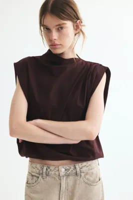H&M Pamuklu ve Pileli Üst