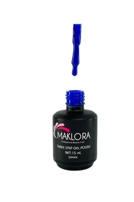 Maklora Kalıcı Oje Three Step Gel A543 Saphire 15ml