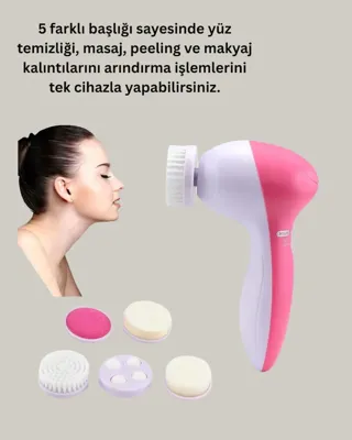 ZERO LAND 5 İ - 747 - 1 Arada Yüz Temizleme Cihazı Masaj, Fırça, Peeling Ve Krem - Spt-gld - Uygulama Aparatlı