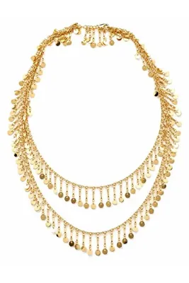 CHARMLUCKY ÖZEL SERİ PUL SALLANTILI KOLYE-90CM