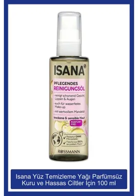 Isana Hassas ve Kuru Cilt için Temizleyici Yüz Temizleme Yağı 100 ml