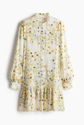 H&M Desenli Viskoz Elbise