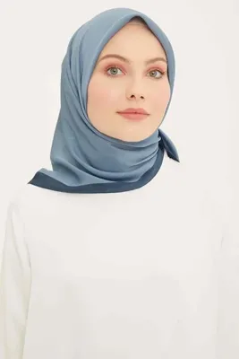 ARMİNE Trend Deniz Mavisi Düz Renk Eliza Eşarp 82