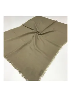 19v69 ITALIA Düz Renk Cotton Seri Şal Askısı ile Birlikte 75x200 cm Taş Rengi
