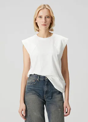 MM6 Maison Margiela Beyaz T-shirt