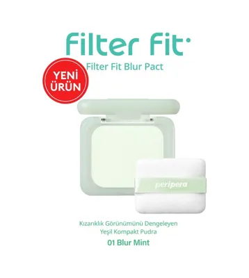 Diğer Blur Etkili Ton Eşitleyici Yeşil Kompakt Pudra Filter Fit Blur Pact 01 Blur Mint Diğer