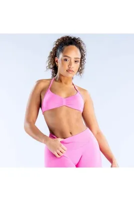 Genel Markalar Pembe Impact Strappy Bra - Destekleyici Spor Bra