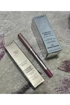 Lancôme Kremsi Dudak Kalemi 36 Mini (Hypnose Extreme Volume Maskara Midi ve L’absolu Mat Ruj 410 - HEDİYE